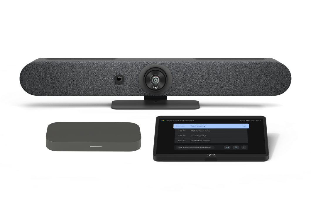 Logitech-oplossing voor kleine ruimten met Rally Bar Mini voor Google Meet